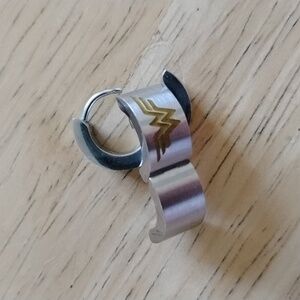Wonder Woman Stainless Steel Huggie Earrings